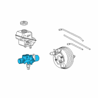 OEM Chrysler Brake Mastr Cylinder Diagram - 68033786AA