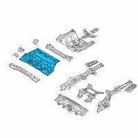 OEM 2016 Kia Optima Panel Assembly-Rear Floor Diagram - 65511D4001
