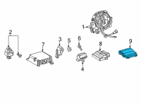 OEM 2020 Toyota Highlander Passenger Discriminating Sensor Diagram - 89710-0E010