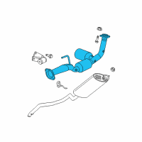 OEM 2006 Jeep Commander Converter-Exhaust Diagram - 52124165AA