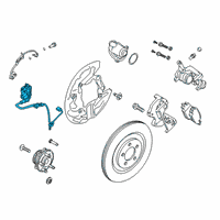 OEM 2021 Ford Explorer Rear Speed Sensor Diagram - L1MZ-2C190-E