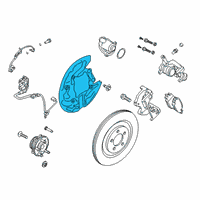 OEM Ford Police Interceptor Utility Splash Shield Diagram - L1MZ-2C028-A