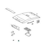 OEM 1997 Toyota Avalon Holder, Visor Diagram - 74348-AC010-A1