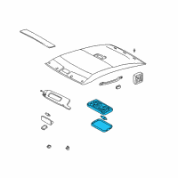 OEM 1999 Toyota Solara Dome Lamp Assembly Diagram - 81240-AA010-B2