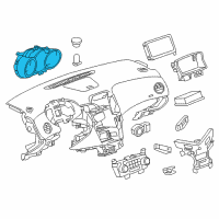 OEM 2014 Chevrolet Cruze Instrument Cluster Diagram - 95129378