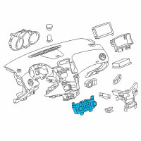 OEM 2012 Chevrolet Volt Dash Control Unit Diagram - 13583307