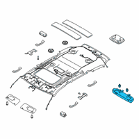 OEM 2021 Kia Telluride Lamp Assembly-Room Diagram - 92850S9100