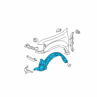 OEM 2004 Toyota Tundra Fender Liner Diagram - 53875-0C020