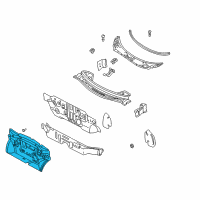 OEM 2000 Nissan Quest Insulator-Dash, Center Diagram - 67900-7B000