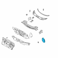 OEM 2000 Nissan Quest INSULATOR-Dash Side LH Diagram - 67351-1B000