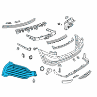 OEM Jeep Grand Cherokee Belly Pan-Rear Diagram - 68087807AC