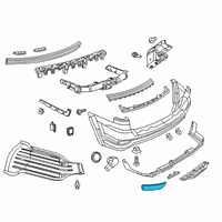 OEM Dodge Reflector-FASCIA Diagram - 57010721AC