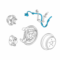 OEM 2007 Ford Freestar Rear Speed Sensor Diagram - 3F2Z-2C216-AA