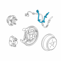 OEM Mercury Monterey Brake Hose Diagram - 5F2Z-2282-AA