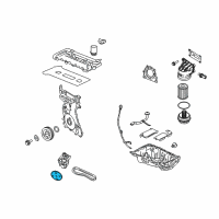 OEM Ford Escape Oil Pump Gear Diagram - 3L8Z-6652-AA