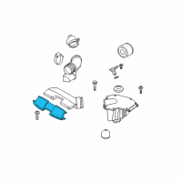 OEM 2010 BMW 135i Intake Duct, Left Diagram - 13-71-7-547-592