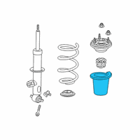 OEM 2020 GMC Sierra 1500 Spring Insulator Diagram - 84168572