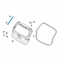 OEM 2022 Hyundai Santa Fe Lifter Assembly-Tail Gate, LH Diagram - 81830-S2000