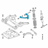 OEM 2013 BMW M5 Top Left Camber Correction Control Arm Diagram - 31-12-7-849-503