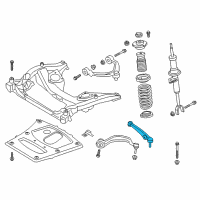 OEM 2016 BMW M6 Gran Coupe Bottom Rubber Mount Wishbone, Right Diagram - 31-12-2-284-978