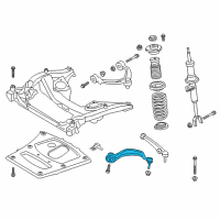 OEM 2015 BMW ActiveHybrid 5 Left Tension Strut With Rubber Mounting Diagram - 31-12-6-775-971