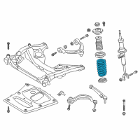 OEM BMW 550i Front Coil Spring Diagram - 31-33-6-794-640