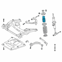 OEM 2015 BMW 528i Additional Damper, Front Diagram - 31-33-6-789-373