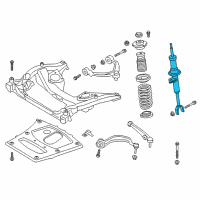 OEM 2014 BMW 535i xDrive Front Left Spring Strut Diagram - 31-31-6-863-883