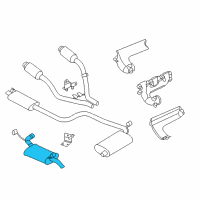 OEM 2000 Chrysler LHS Resonator-Exhaust Diagram - 4581370AK