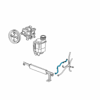 OEM 2005 Dodge Ram 2500 Line-Power Steering Return Diagram - 52113929AF