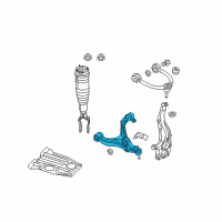 OEM 2020 Jeep Grand Cherokee Lower Control Arm Right Diagram - 68291038AC