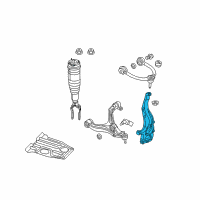 OEM Jeep Knuckle-Front Diagram - 4877659AD