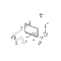 OEM 2004 Honda Accord Hose, Reserve Tank Diagram - 19104-RCA-A00