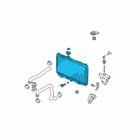 OEM 2007 Acura TL Radiator Diagram - 19010-RDA-A62