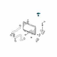 OEM 2003 Acura CL Bracket, Radiator Mount (Upper) Diagram - 74171-S87-A00