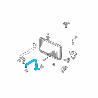 OEM 2007 Honda Accord Hose, Water (Lower) Diagram - 19502-RCA-A00