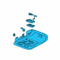 OEM Buick Regal Sportback Overhead Console Diagram - 39139127