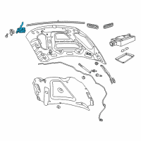 OEM 2010 Dodge Ram 1500 Hood Latch Diagram - 4589528AB