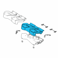 OEM 2020 Toyota C-HR Seat Cushion Pad Diagram - 71503-F4040