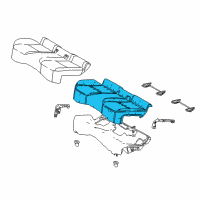 OEM Toyota C-HR Seat Cushion Pad Diagram - 71503-F4040