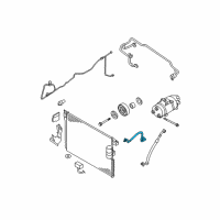 OEM 2013 Nissan Xterra Hose Flexible, High Diagram - 92490-ZS50A