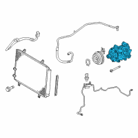 OEM 2017 Toyota Avalon Compressor Assembly Diagram - 88320-06190