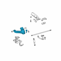 OEM 1995 GMC Yukon Suspension Strut Rod Diagram - 12380413