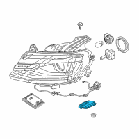 OEM 2016 Cadillac XTS Ballast Diagram - 84159615