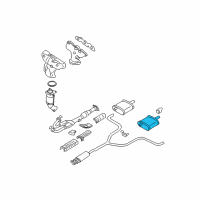 OEM 2010 Nissan Altima Exhaust, Main Muffler Assembly Diagram - 20110-ZN70A