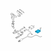 OEM 2007 Nissan Altima MUFFLER Assembly-Exhaust, Main Diagram - 20110-JB51A