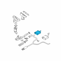 OEM 2012 Nissan Altima Exhaust, Main Muffler Assembly Diagram - 20100-ZN70A