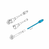 OEM GMC Sonoma Upper Intermediate Steering Shaft Kit Diagram - 26027260