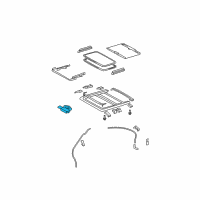 OEM 2012 Lexus ES350 Gear Sub-Assy, Sliding Roof Drive Diagram - 63260-33070