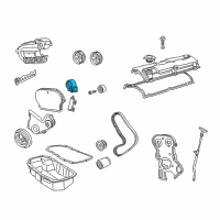 OEM 2006 Jeep Wrangler TENSIONER-Belt Diagram - 4781570AB